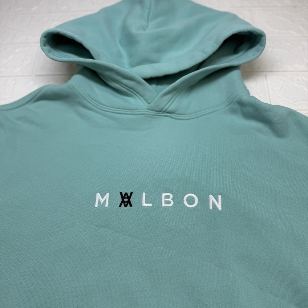 Malbon x Arsham in Kohler Hooded Sweatshirt Green Mens Large Limited Edition
